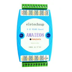 Moduł odczytu i przechwytywania kolektora ADC prądu napięcia 8ch 4-20MA/0-10V RS485 MODBUS RTU PLC Board