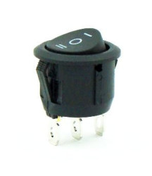 020-103041BB przełącznik kołyskowy stabilny, okrągły ON-OFF-ON