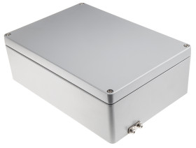 Obudowa Aluminium szerokość zew. 330 mm długość zew. 330 mm wys. zew. 111 mm RS PRO IP65, IP66, IP67, IP68