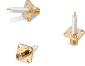 Złącze koncentryczne Montaż na kołnierzu Żeński typ złącza Złącze SMA 18GHz Lutowane