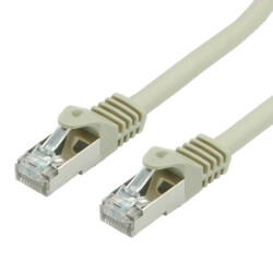 Kabel krosowy EmiterNet SFTP kat.6A LSOH 0,5 m szary, EM/PC-SFTP6ALSOH-0.5M