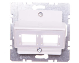 B.Kwadrat Płytka czołowa do 1 lub 2 modułów 1-kr ReichleiDe-Massari biały