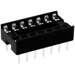 Connfly DS1009-14AT1NX-0A2 IC socket 14 pins 2.54 mm spacing 1 piece Tube