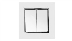 Magic Łącznik Podwójny Z Podświetleniem Biały/Chrom Wp-3 M/S