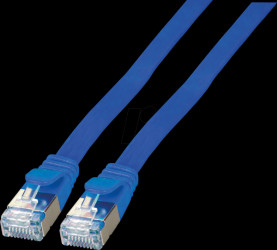 K5545BL.5 Cat.6a flat patch cable, U/FTP, 5m, blue