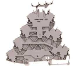 Złączka 4-piętrowa 2,5mm2 L/L/L/PE szara 2002-4157 TOPJOBS