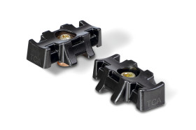 Mocowanie opaski kablowej długość 70mm szerokość 46 mm średnica otworu 8mm HellermannTyton Czarny