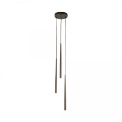 Lampa wisząca PIANO BROWN nad stół, trzy zwisy rurki na G9 10109 TK Lighting