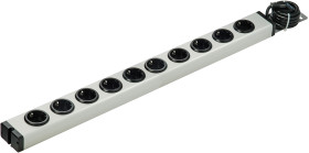 Listwa zasilająca, 16A, 250 V AC, 10 wtykowa dł. kabla 1.5m Typ F - niemieckie Schuko
