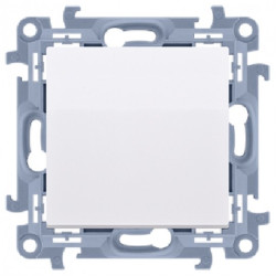 Łącznik schodowy pojedynczy SIMON 10 biały szybkozłącze 10AX bez piktogramu Kontakt Simon CW6C.01/X/11