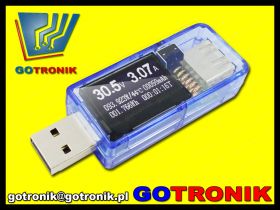 Miernik napięcia i prądu portu USB J7-g