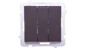 Sonata Łącznik Potrójny Czekoladowy Metalik Łp-13R/M/40