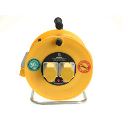 Masterplug LVCT5016/2-MP Cable Reel 110V 16A Thermal Cut-Out 50m