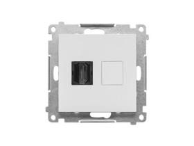 SIMON 55 Gniazdo HDMI jasnoszary mat TGHDMI.01/114 KONTAKT SIMON