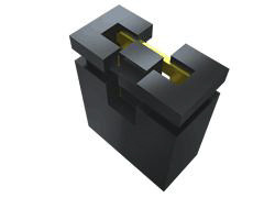 Bocznik, Żeński, Prosty, Czarny, typ: Bocznikujący, 2-pinowe raster: 2.54mm, Cyna