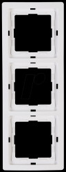 400329066 Cover frame three-way, for VENICE pure white