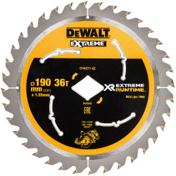 DEWALT DT40271-QZ Extreme Runtime FlexVolt CircularSaw Blade 190mm xDiamond x36T