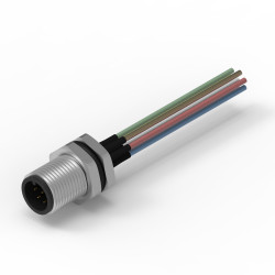 Złącze wielostykowe przemysłowe 8-pinowe M12, panelowe Wtyczka Wurth Elektronik