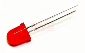 KTL080CDI dioda LED 8mm czerwona, jasność 40-80mcd