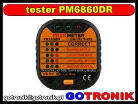PM6860DR tester PeakMeter 220-250V AC