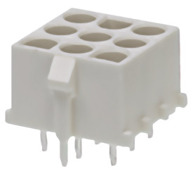 Wtyk PCB 9-pinowe raster: 6.35mm 3-rzędowe Molex Przewlekany 20.0A 600.0 V.