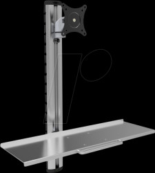 ICA-PLW-01 Workstation, monitor + keyboard mount,15" - 27", wall bracket