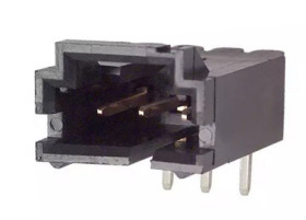 Listwa stykowa PCB 3-pinowe AMPMODU MTE raster: 2.54 mm Kąt prosty 1-rzędowe TE Connectivity Otwór przelotowy 40 V W