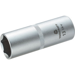 Toolcraft 1/4" Drive Long Reach Socket 13mm
