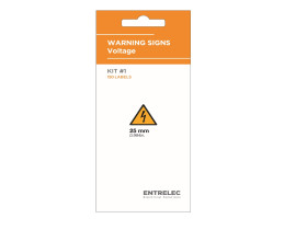 Etykieta bezpieczeństwa Żółty opis Danger High Voltage tekst None Etykieta
