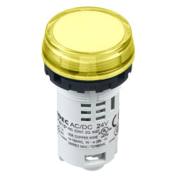 YW1P-1BUQ4Y Yellow 24V LED Panel Mount Pilot Light Indicator IDEC