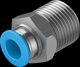 153006 Screw connection, straight, with external hexagon R3/8 &lt;&gt; dia. 8