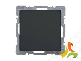 BERKER Q.1/Q.3/Q.7 Zaślepka z płytką czołową (z cokołem i pazurkami) antracyt aksamit lakierowany 6710096086 HAGER