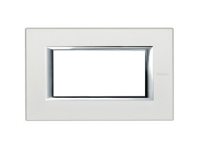AXOLUTE Ramka 1 pojedyncza prostokątna 4 moduły srebrny HA4804SAN LEGRAND