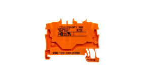 Złączka Szynowa 2-Przewodowa 1,0Mm2 Pomarańczowa 2000-1202 Topjobs