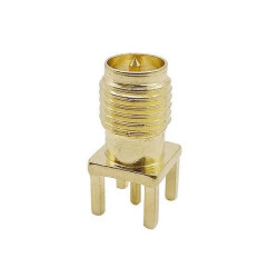 RP-SMA Jack Plug - Straight for PCB - for Soldering