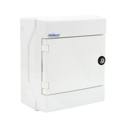 Rozdzielnica hermetyczna modułowa (500V AC ,1000V DC) 1x6 natynkowa IP65 RH-6/ZB (z zamkiem) 36.5