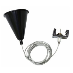 Zwieszak szynoprzewodu czarny TRACK ROPE 4W BLACK GXTR051