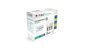 Żarówka Led E14 230V 5,5W 470Lm 2700K Ip20 Barwa Ciepła Ww V-Tac Vt-2076 3...