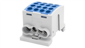 Zacisk Hlk 100A-4 (1X25,3X16 / 1X25,3X16) Al/Cu - Niebieski