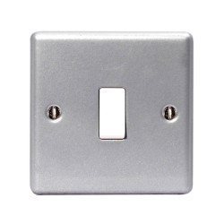 BG Electrical MC512-01 Metal Clad 2-Way 1-Gang Light Switch