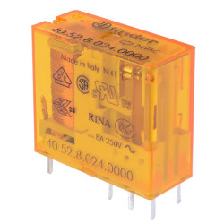 24VAC 8A DPDT PCB Relay 40.52.8.024.0000