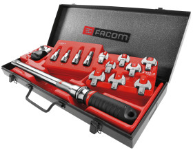 Napęd klucza dynamometrycznego, seria: J.300, typ: Klucz szczękowy otwarty , wkładka: 9 x 12mm, wykończenie: Chromowane