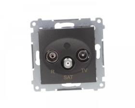 Simon 54 Gniazdo antenowe RD/TV/SAT końcowe antracyt DASK.01/48