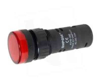 LAMP16R-24 Żarówka sygnalizacyjna LED 24V czerwona - średnica otworu 16mm