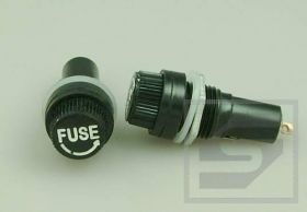 Gniazdo bezpiecznikowe GBA-zB-5 5x20mm;10A/250V AC;fi 12.5mm;SPEL