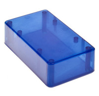 Z-77-n Obudowa z tworzywa 124.4 x 71.7 x 37.1mm - pełna - półprzeźroczysta, niebieska - ABS