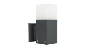 Kinkiet Zewnętrzny Cube Cb-K Dg, E27 Max 20W, Kolor Antracyt, 0438621