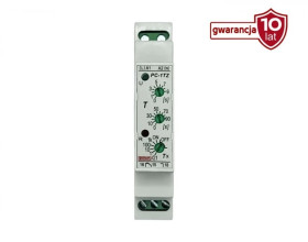 Przekaźnik czasowy 1P 16A 0,1s-99000s 230V AC opóźnione załączanie PC-1TZ