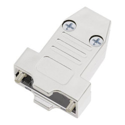 Encitech 1060-0105-01 DTNT09-M-K 9-Pin Silver D-Sub Housing Plastic/Metallised