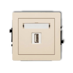 DECO gniazdo pojedyncze USB-AA 3.0 beżowy 1DGUSB-5